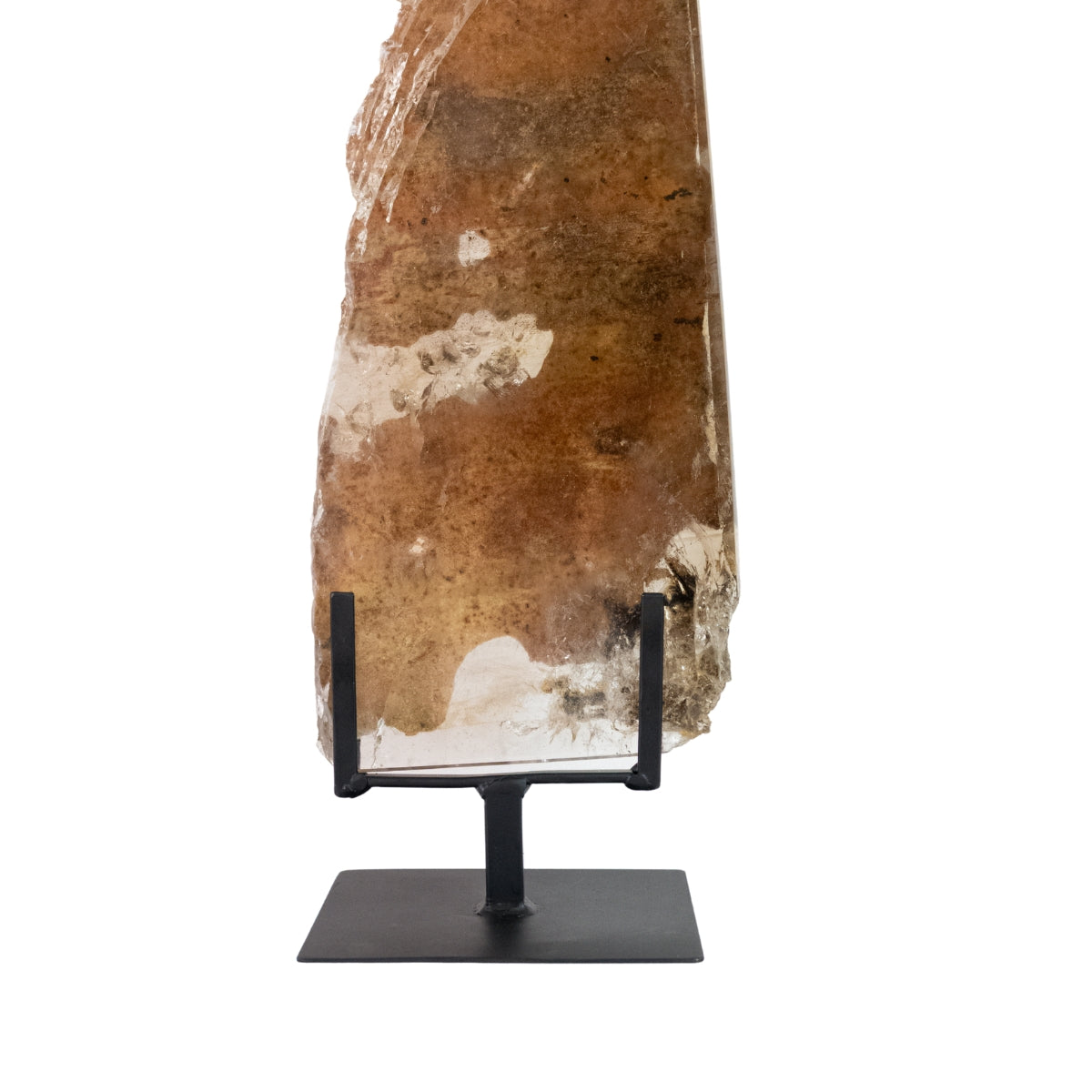 Chapa Polida Quartzo Cristal Xamã na Base Metal Preto 2,505 Kg