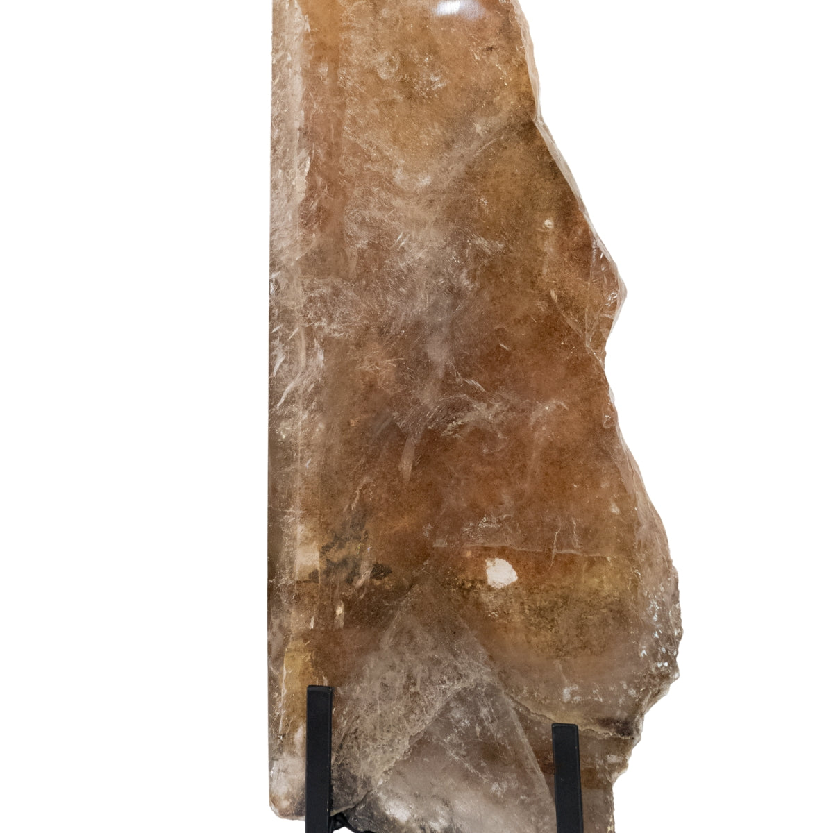 Chapa Polida Quartzo Cristal Xamã na Base Metal Preto 2,505 Kg