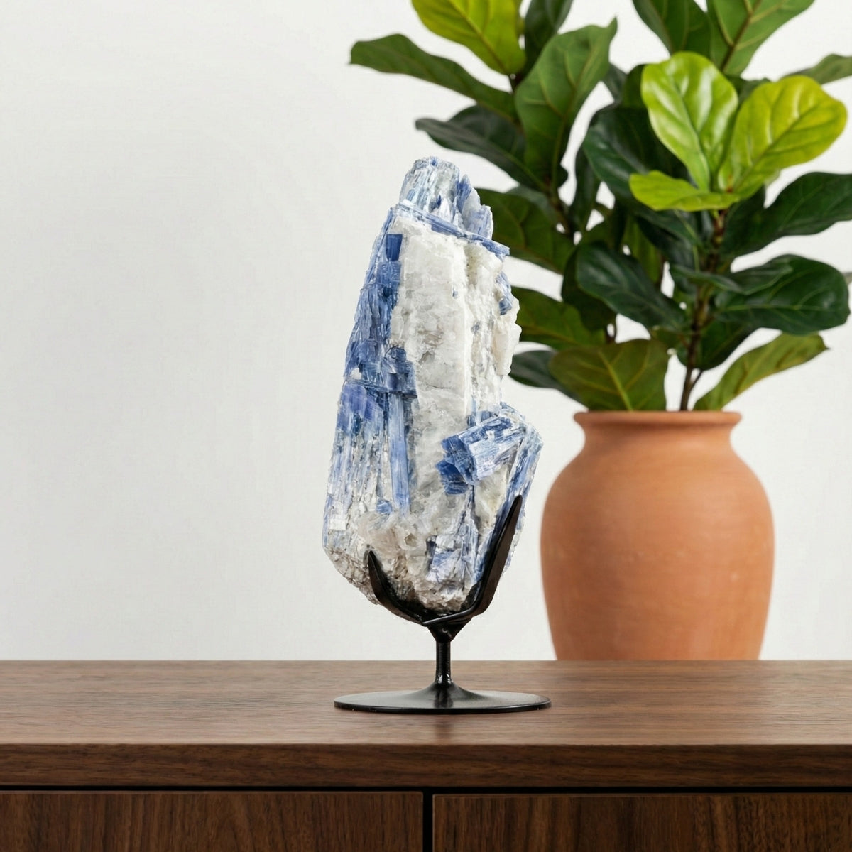 Cianita Azul Extra na Base Metal 1,875 kg