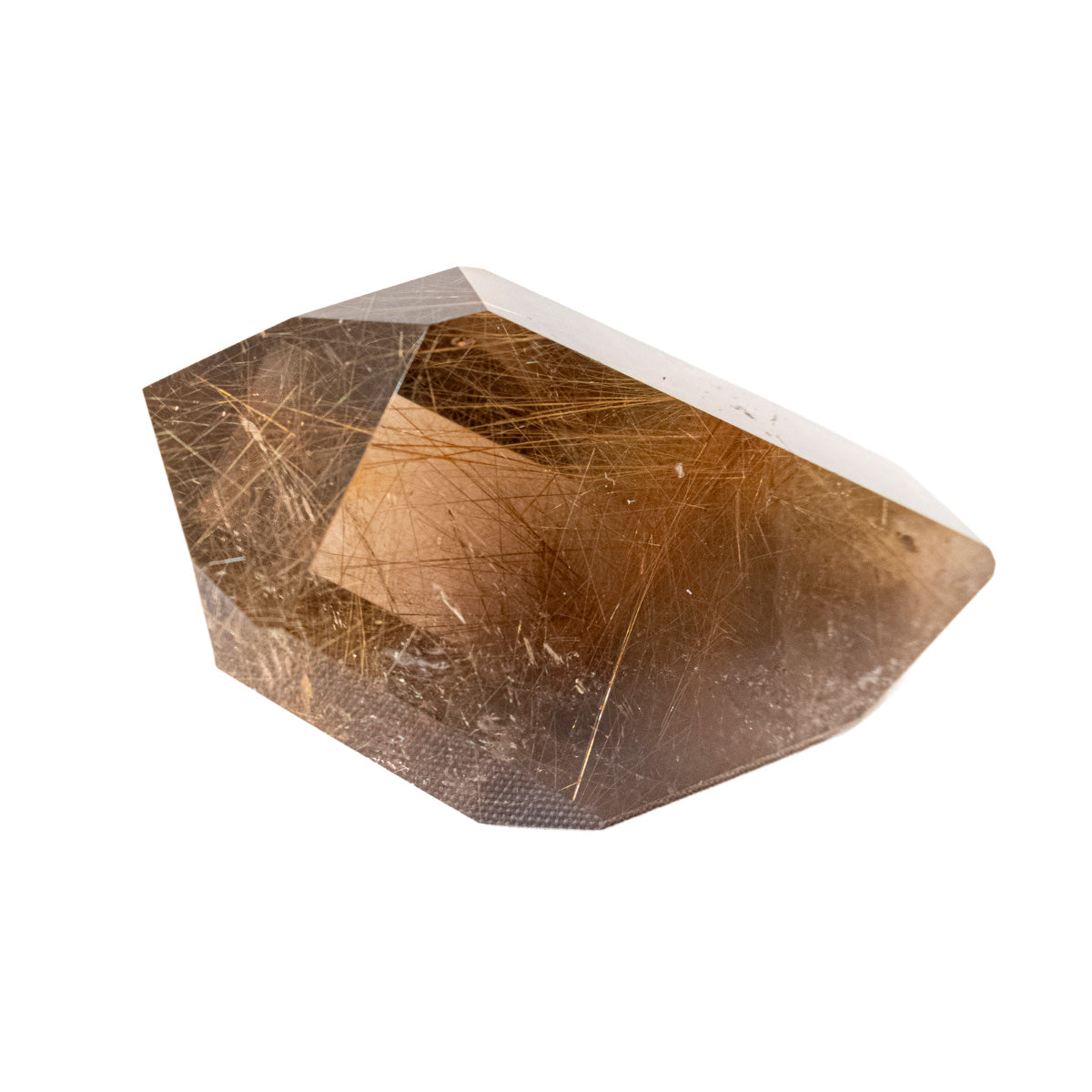 Citrino Natural Rutilado Extra Tom Champagne Polido Forma Livre  ( Coleção ) 437 gramas