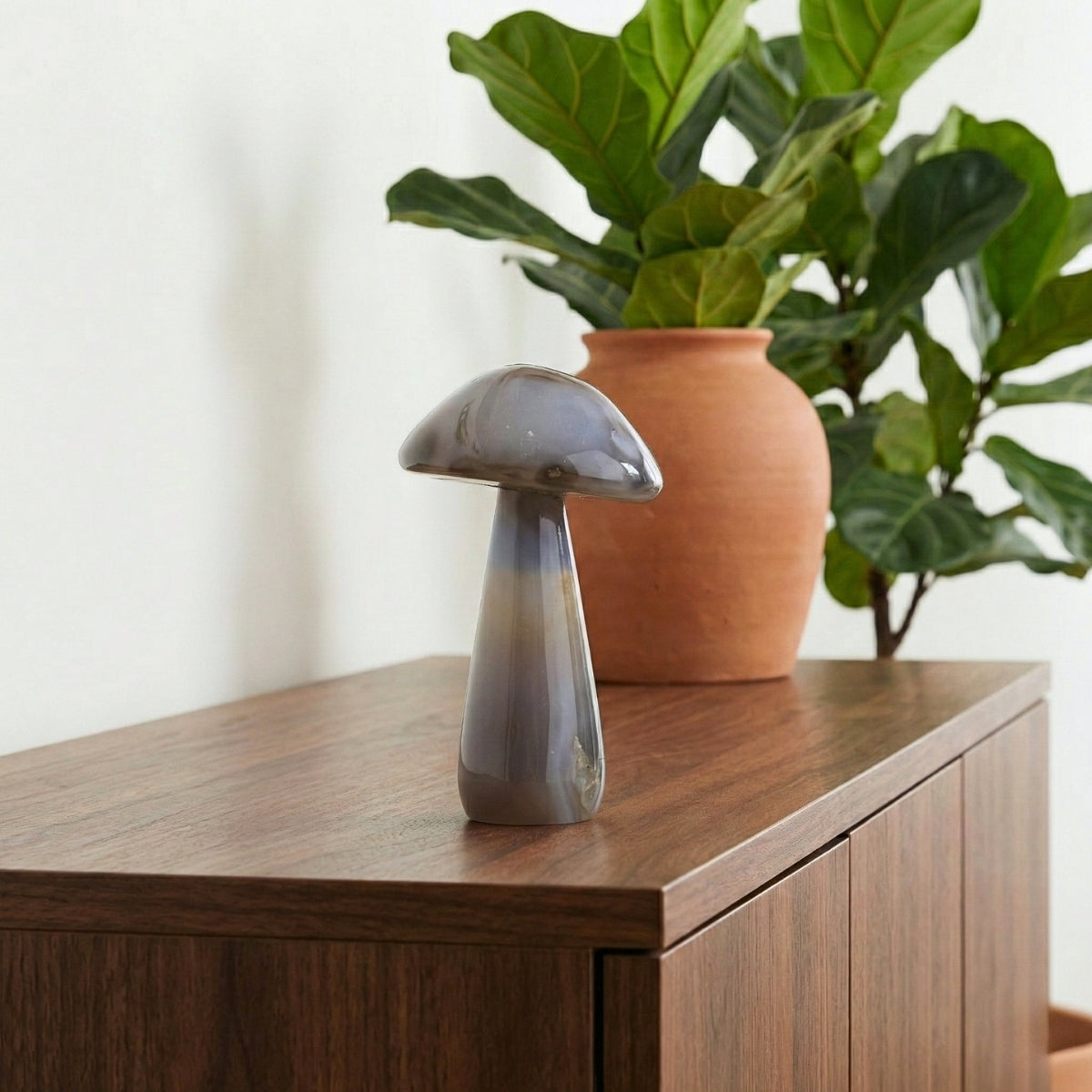 Cogumelo de Ágata Natural 334 gramas