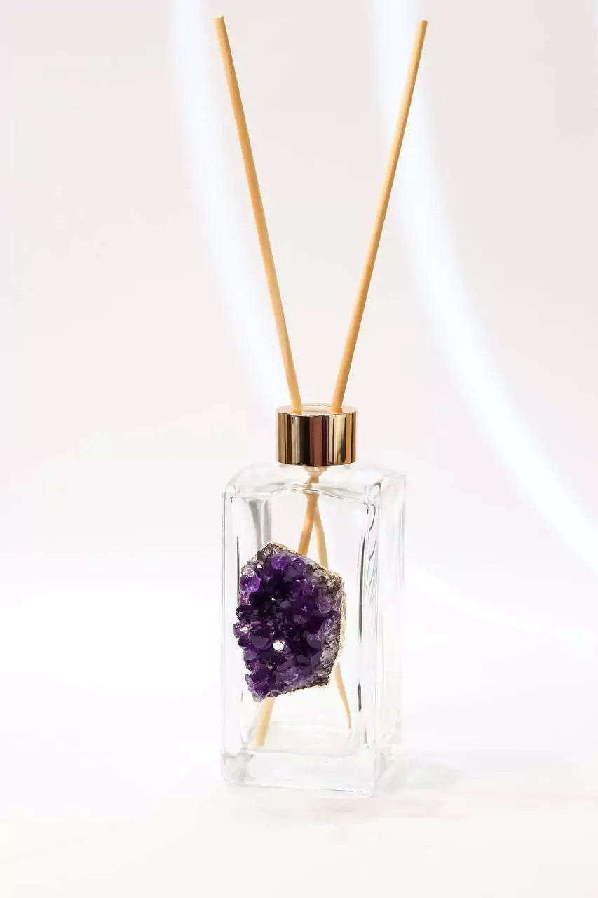Conjunto Para Banheiro Drusa Ametista Banho Ouro