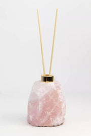 Difusor Quartzo rosa Banho Ouro