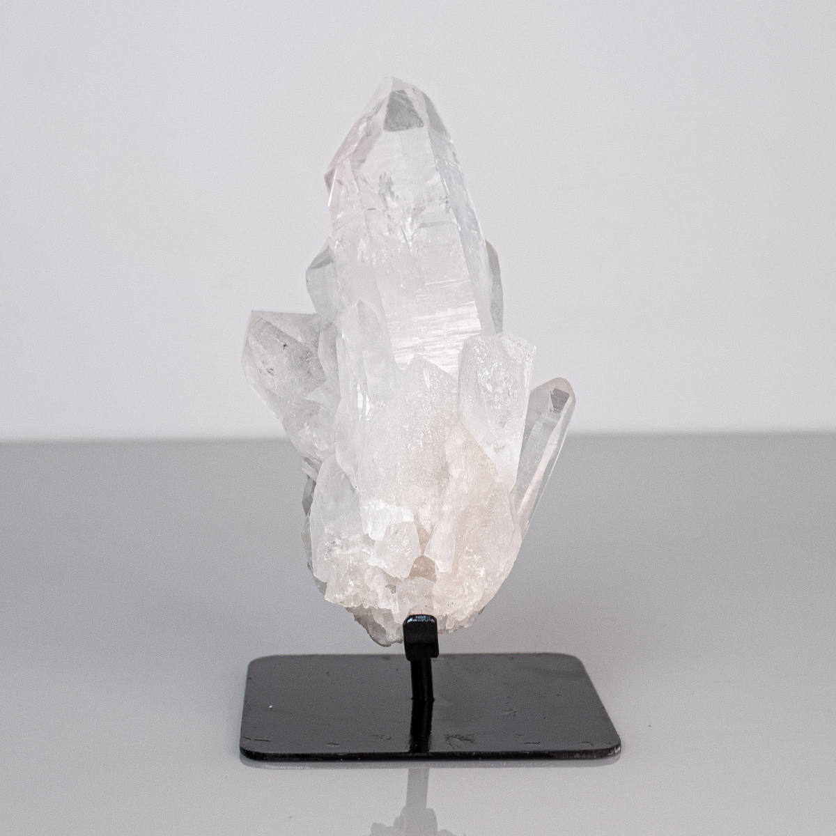 Drusa Cristal De Alta Pureza Base Metal Preta 1,140 Kg