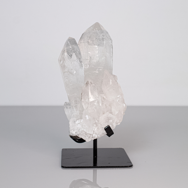 Drusa Cristal De Alta Pureza Base Metal Preta 1,490 Kg