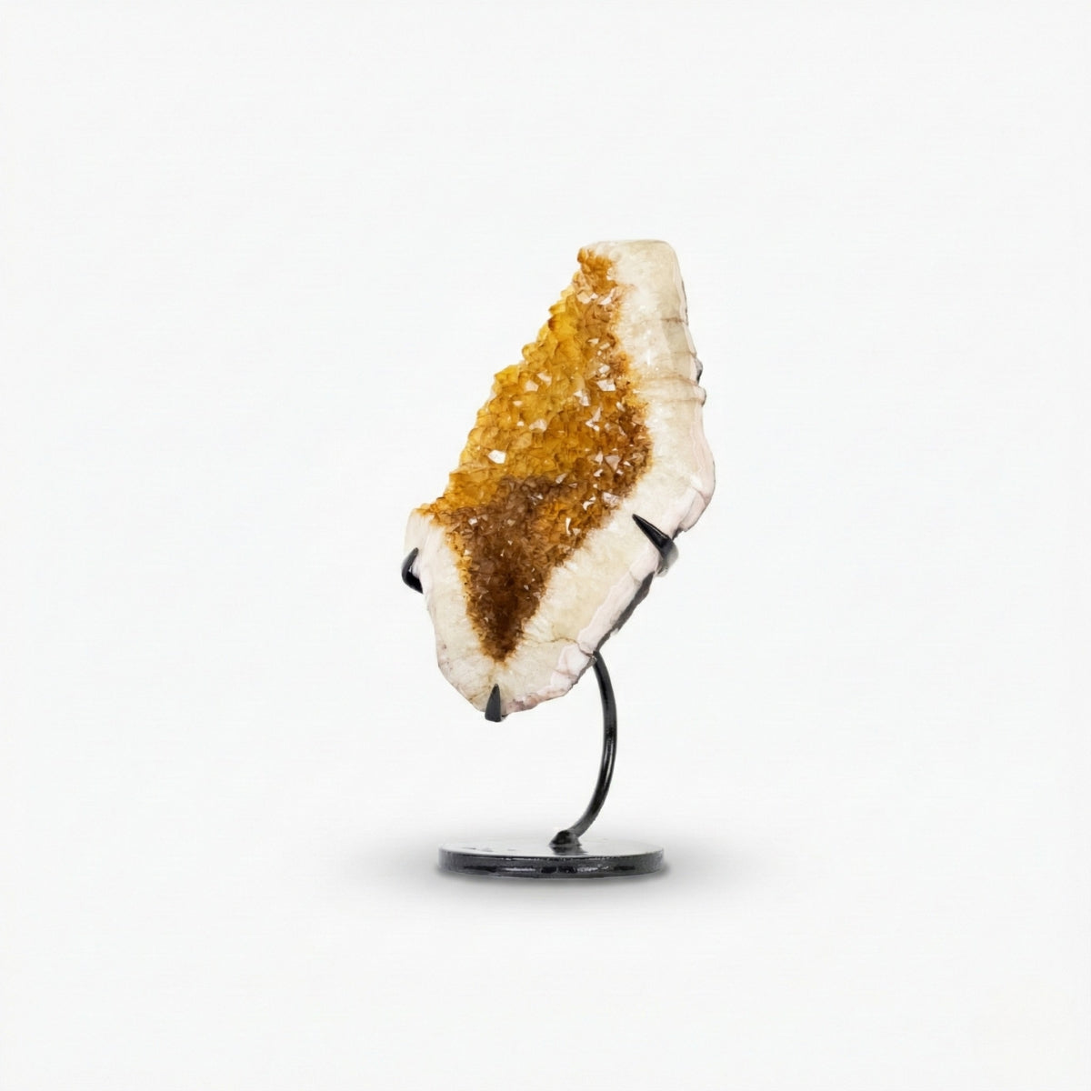 Drusa Citrino na Base Metal Preto 2,629 kg