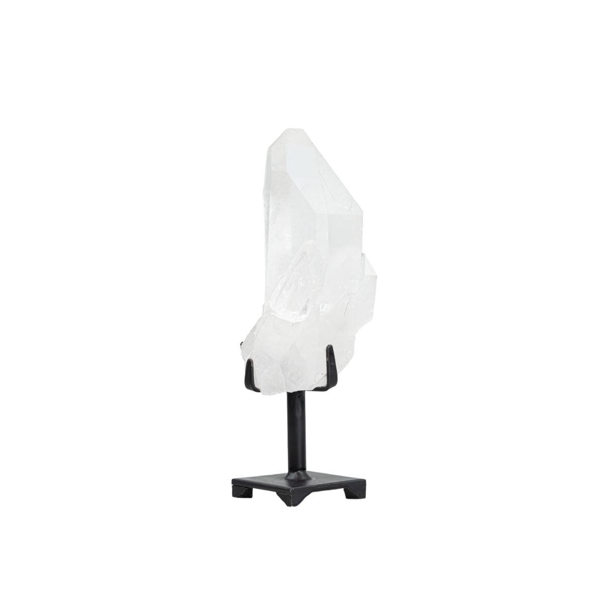 Drusa Cristal De Alta Pureza Base Metal Preta 2,099 kg
