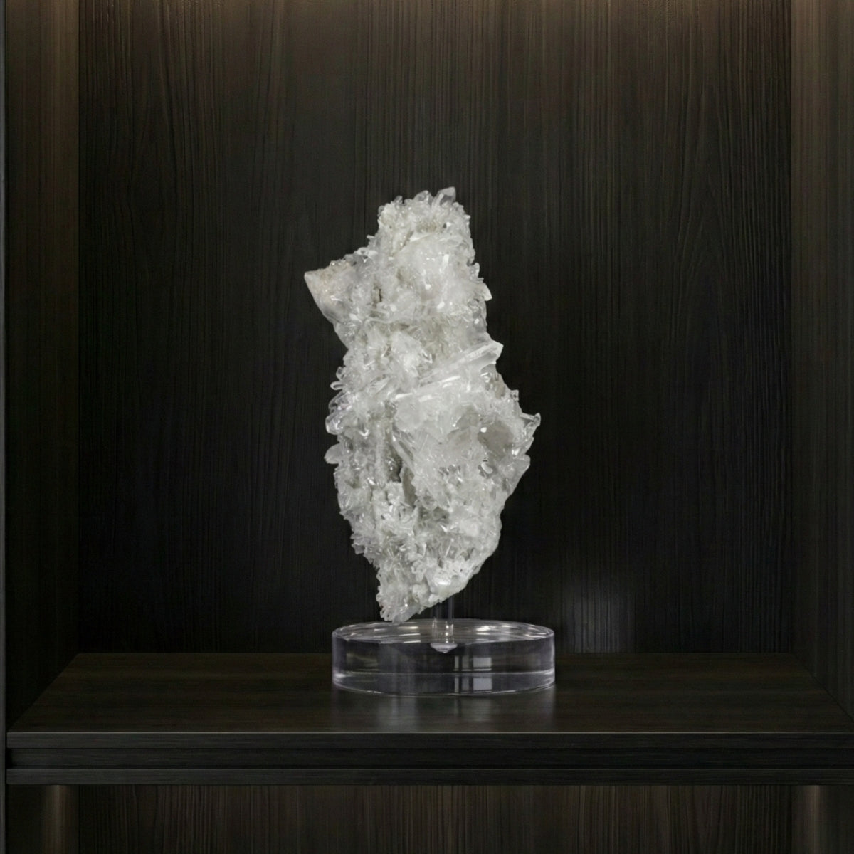 Drusa Quartzo Cristal Fada Cristalizado Extra na Base Acrílica 2,448 kg