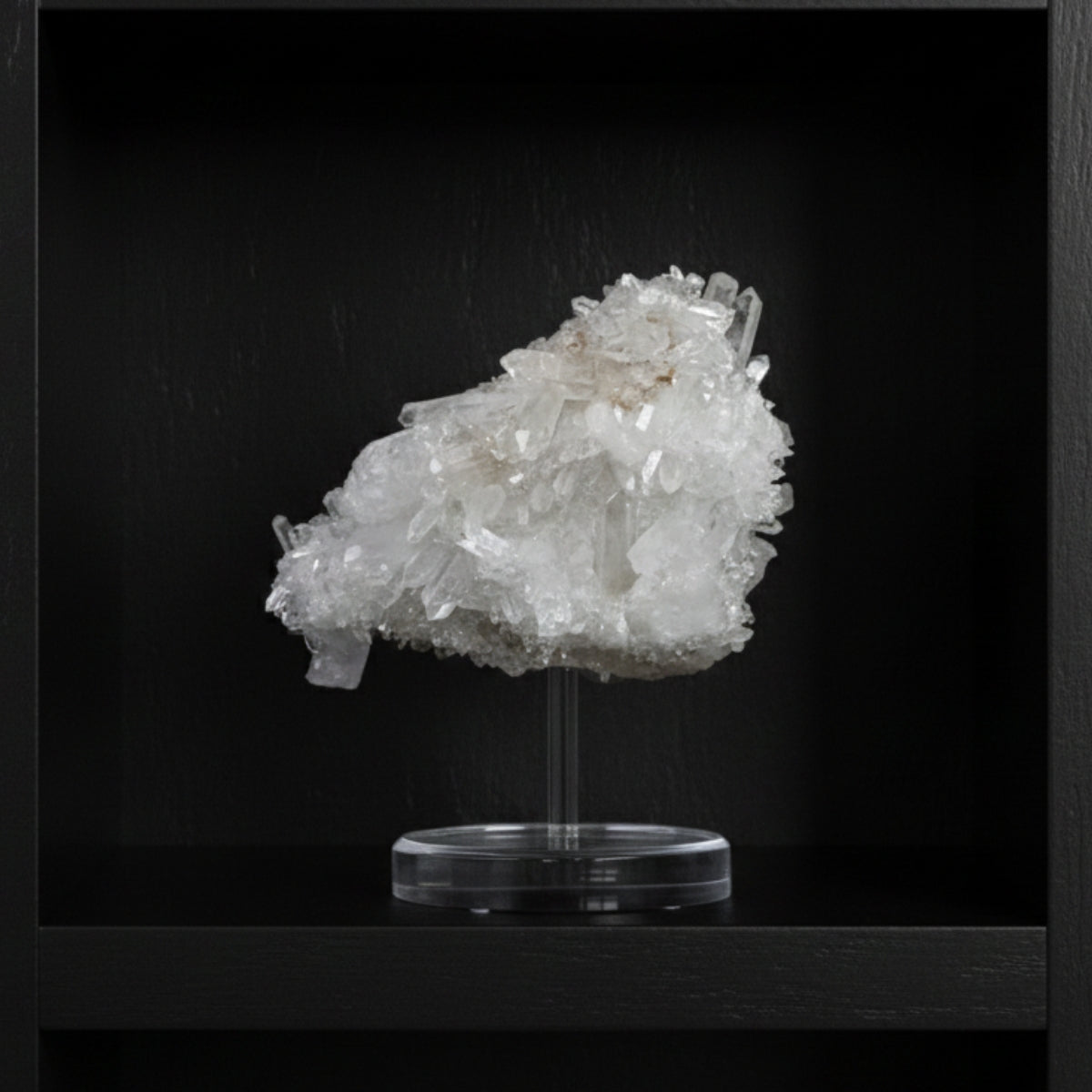 Drusa Quartzo Cristal Fada Cristalizado Extra na Base Acrílica 3,052 kg