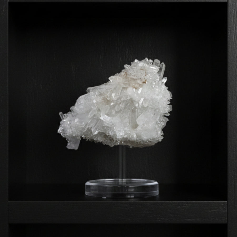 Drusa Quartzo Cristal Fada Cristalizado Extra na Base Acrílica 3,052 kg