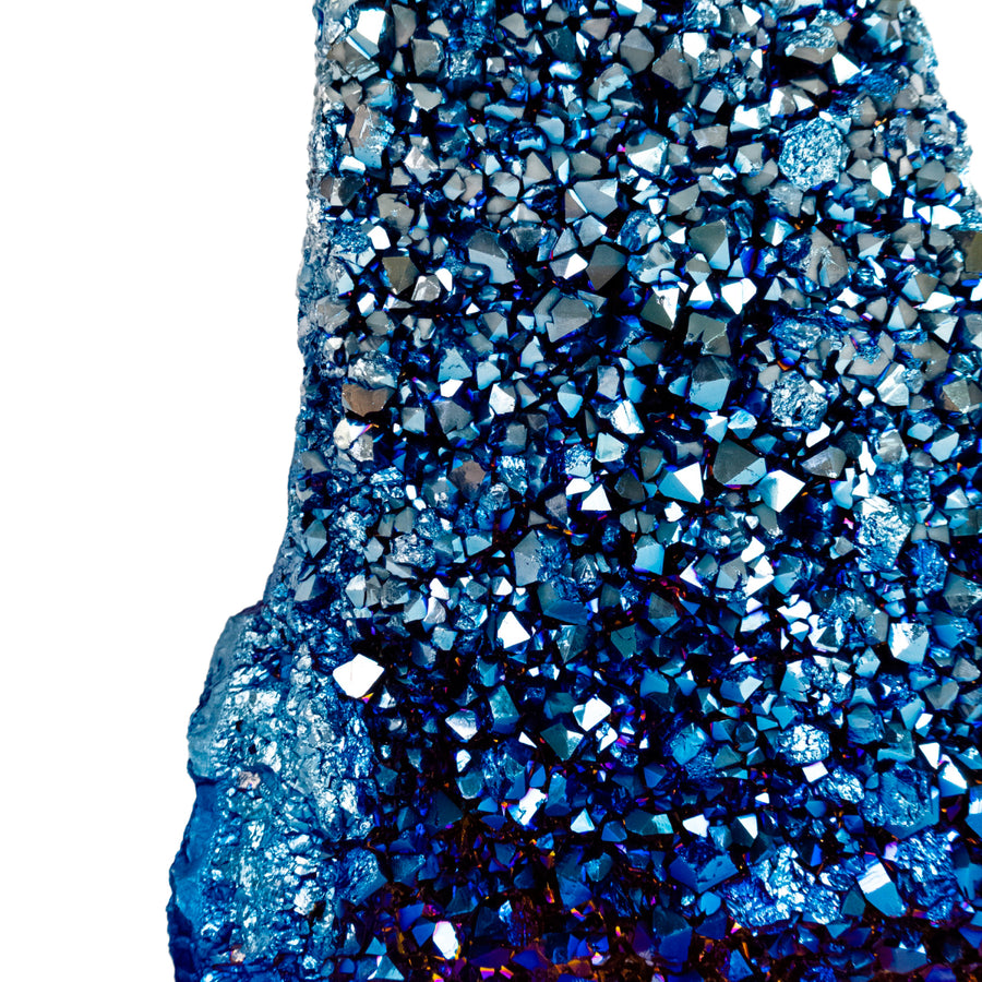 Drusa Quartzo Titânio Blue na Base Acrílica 4,480 kg
