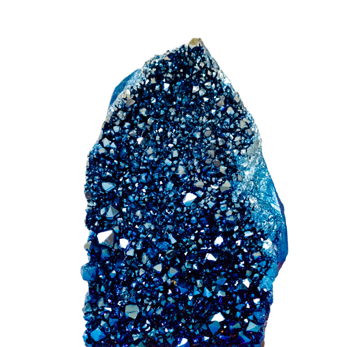 Drusa Quartzo Titânio Blue na Base Acrílica 960 gramas