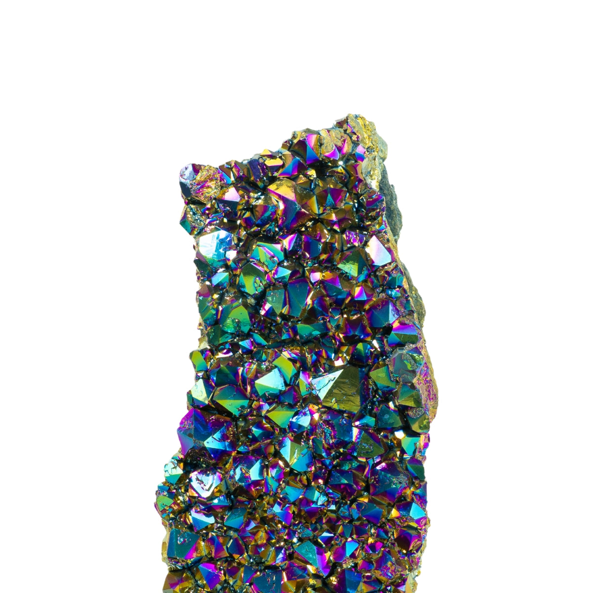 Drusa Quartzo Titânio Rainbow na Base Acrílica 2,785 kg