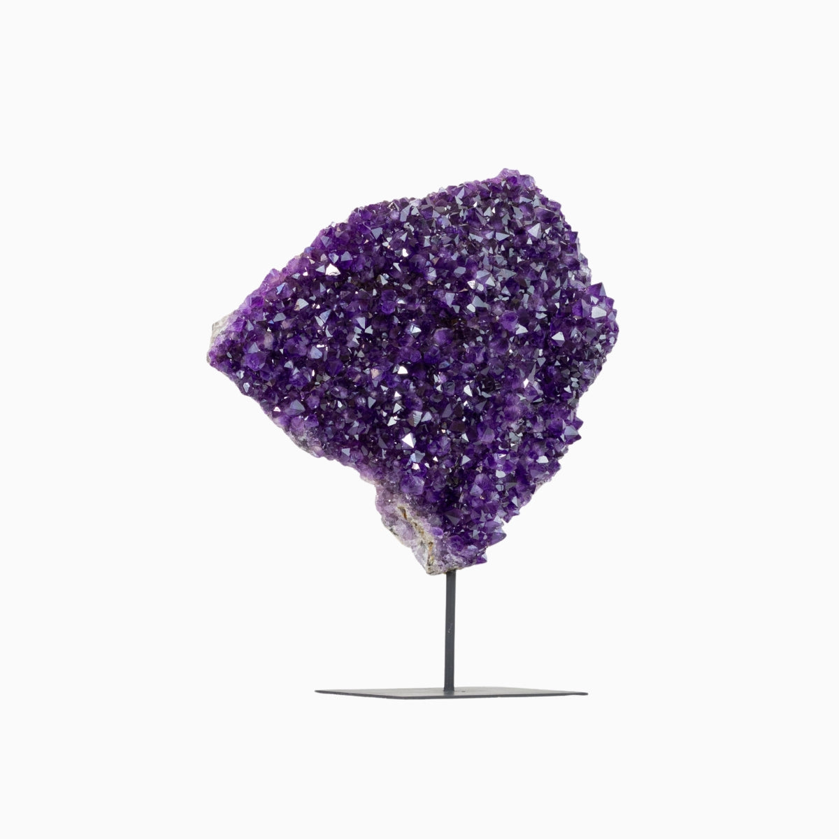 Drusa de Ametista Extra na Base Metal Preto Fosco 18,400 kg