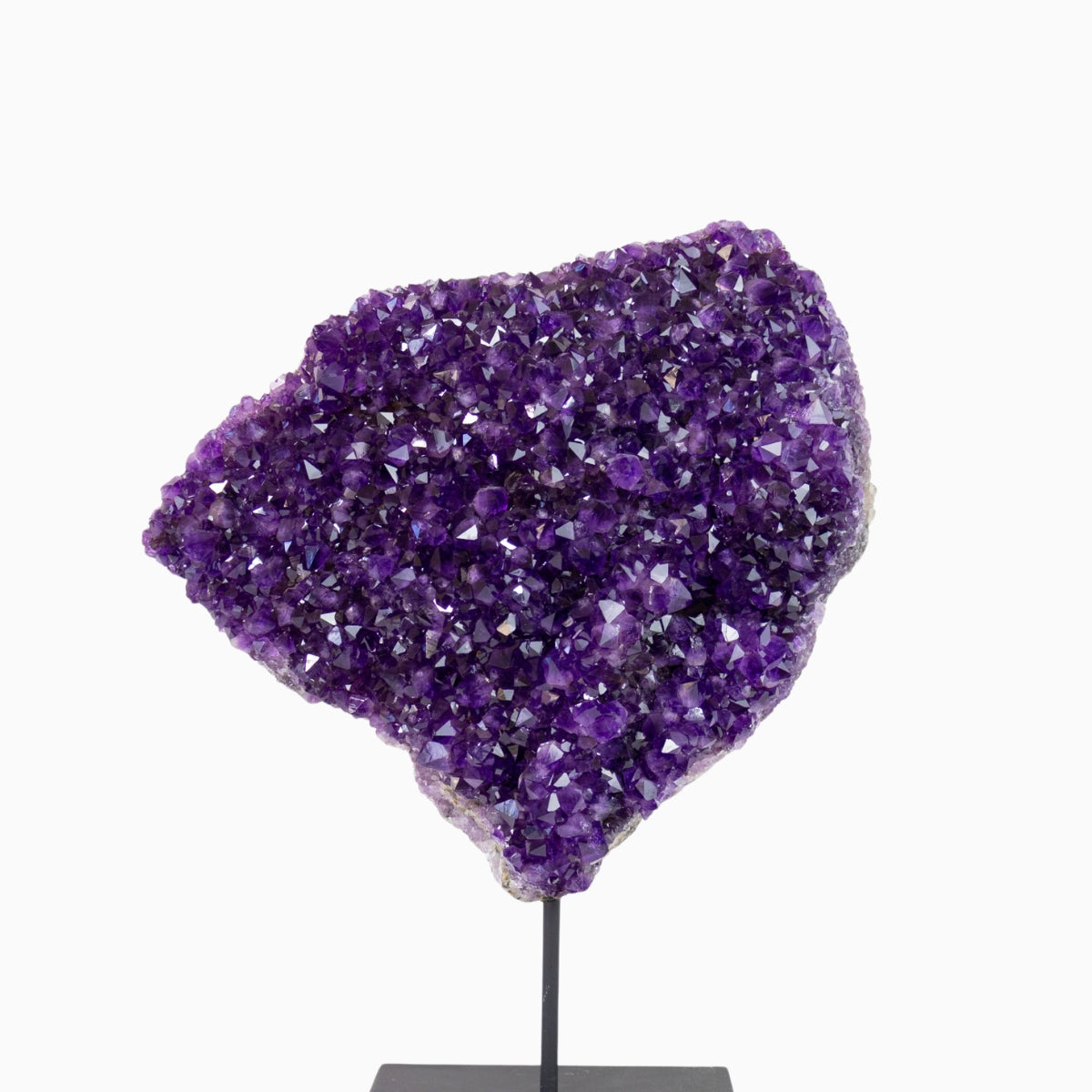 Drusa de Ametista Extra na Base Metal Preto Fosco 18,400 kg