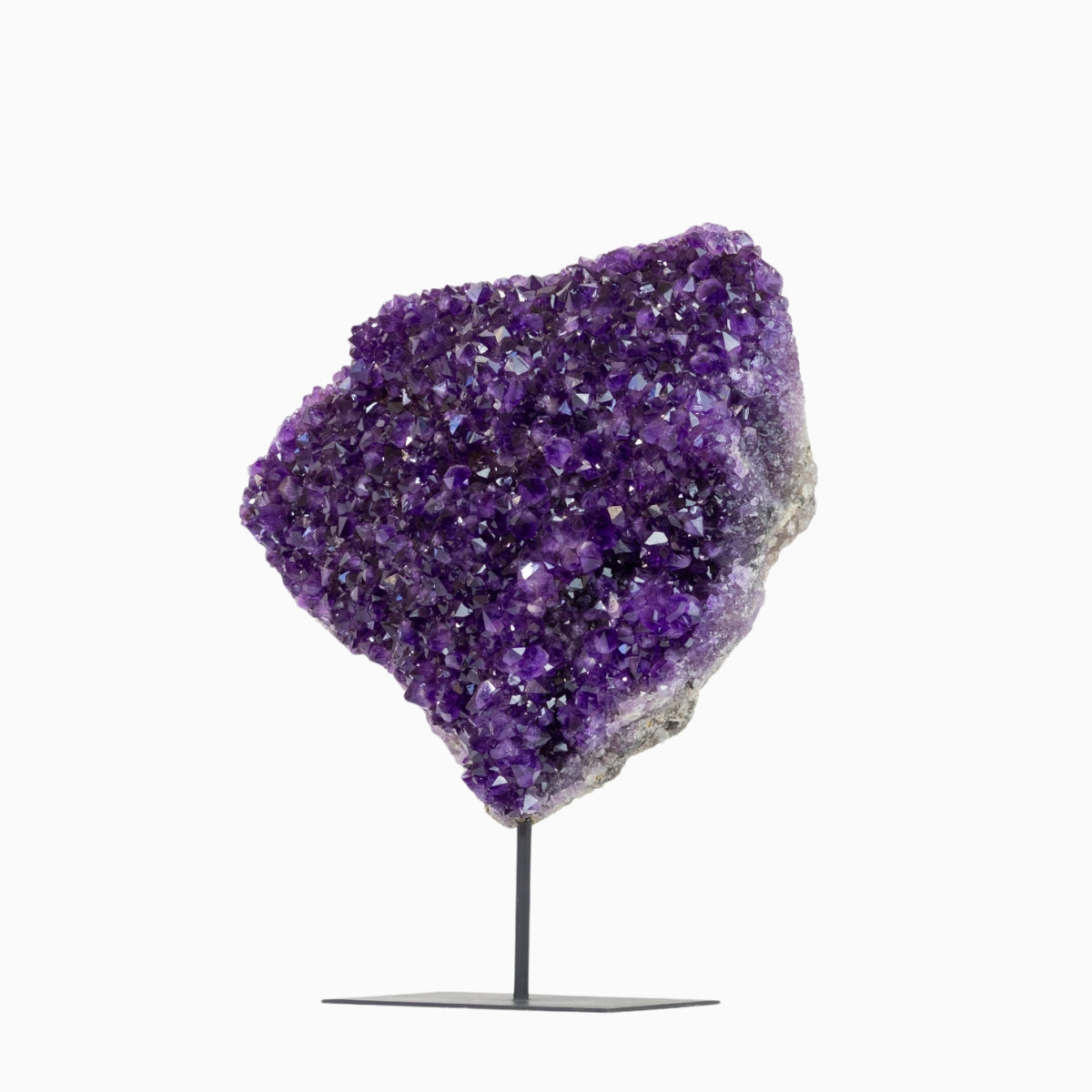 Drusa de Ametista Extra na Base Metal Preto Fosco 18,400 kg