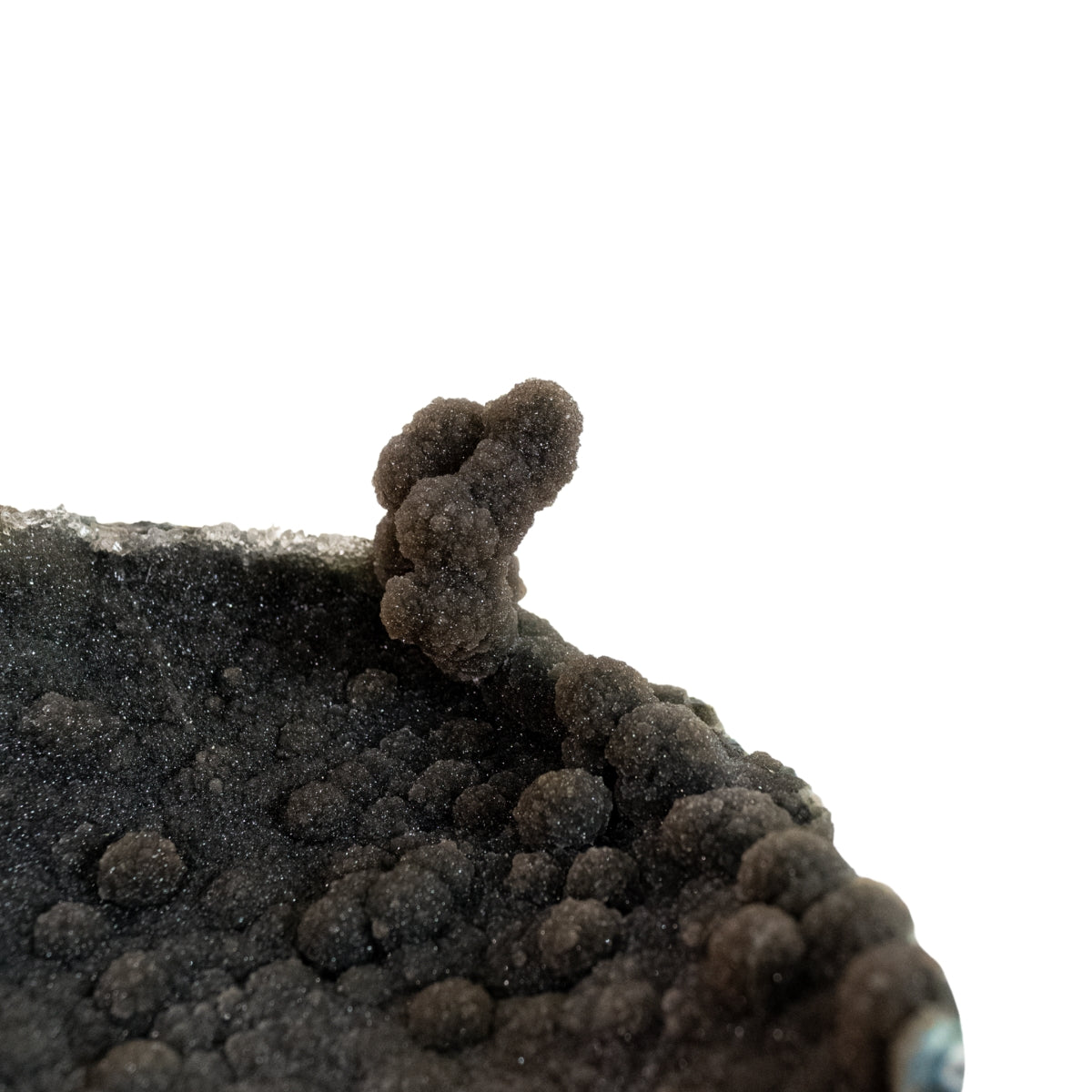 Drusa de Ametista Marron Uruguaia com Estalactite 1,620 kg (coleção)