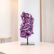 Drusa de Ametista na Base Metal Preto 4,640 kg