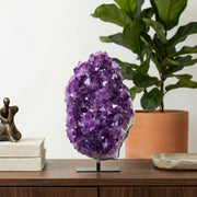 Drusa de Ametista na Base Metal Preto  5,533 kg