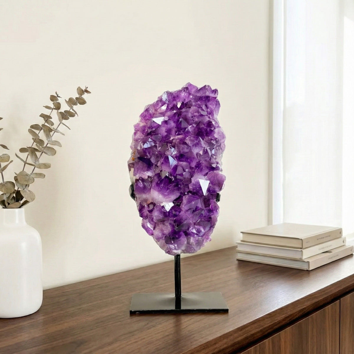 Drusa de Ametista na Base Metal Preto 5,580 kg