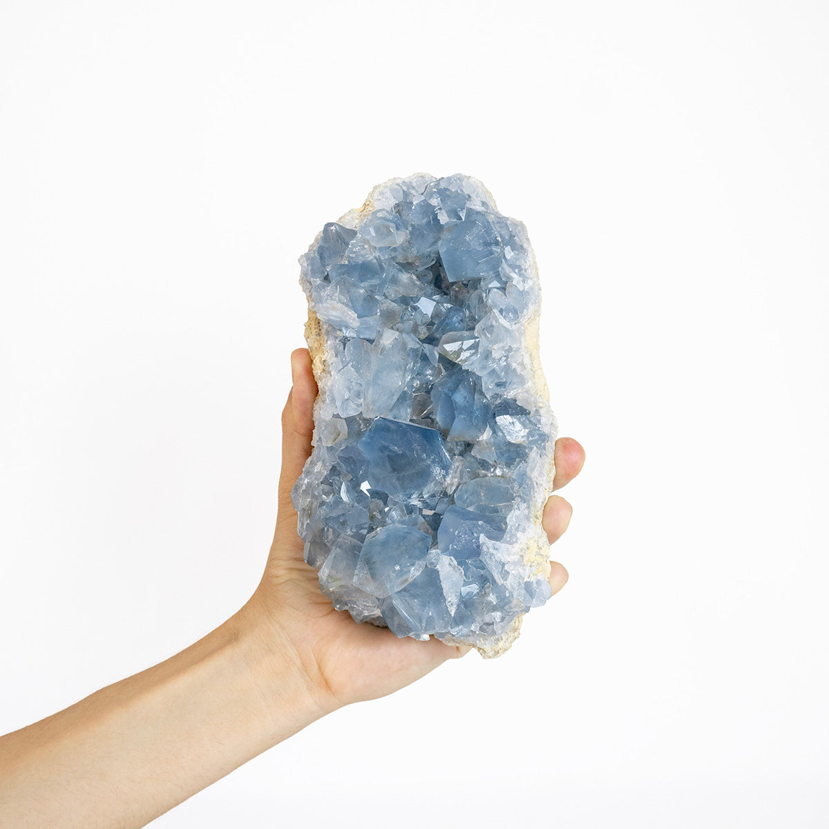 Drusa de Celestita Extra Cristalizada Bruta 1,980 kg