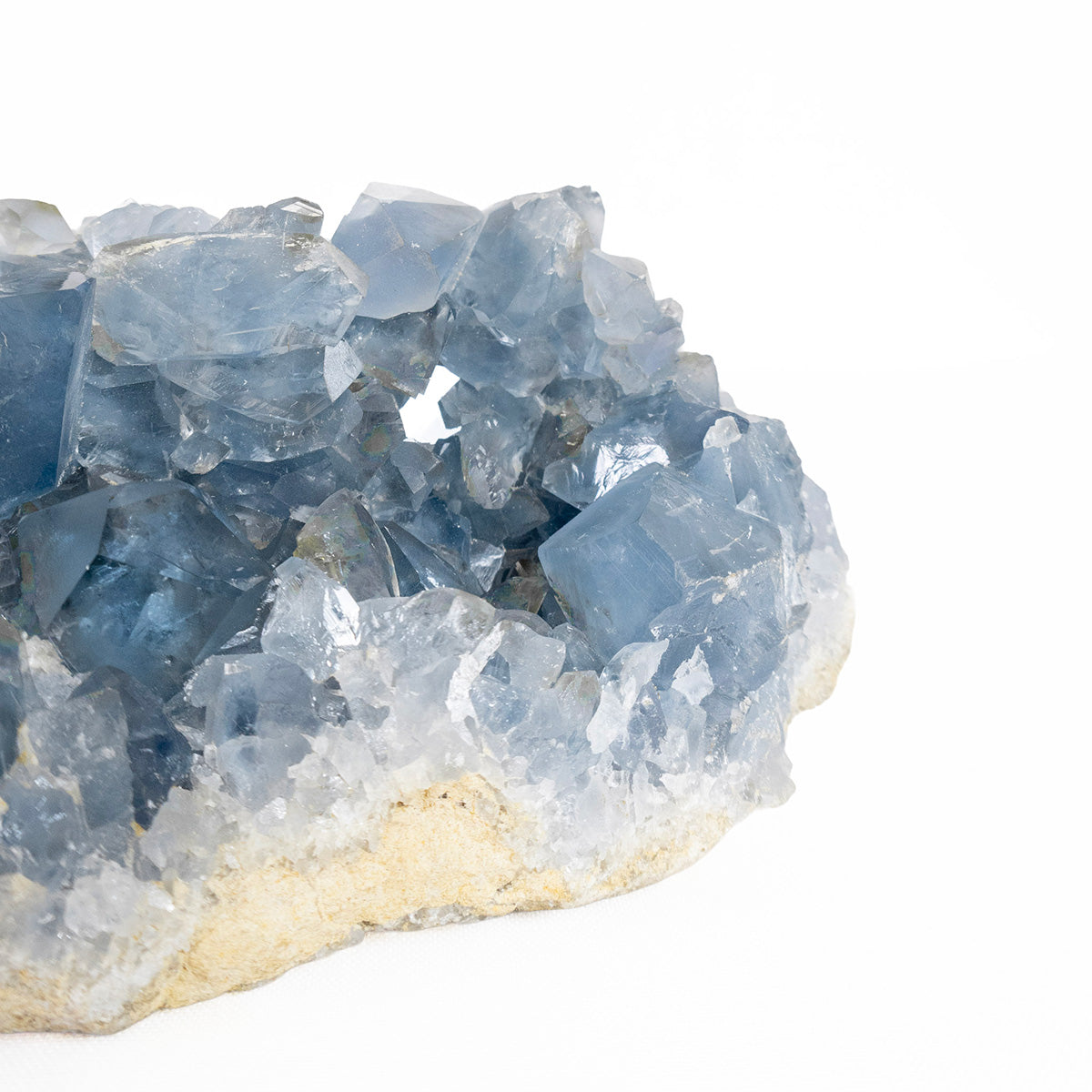 Drusa de Celestita Extra Cristalizada Bruta 1,980 kg