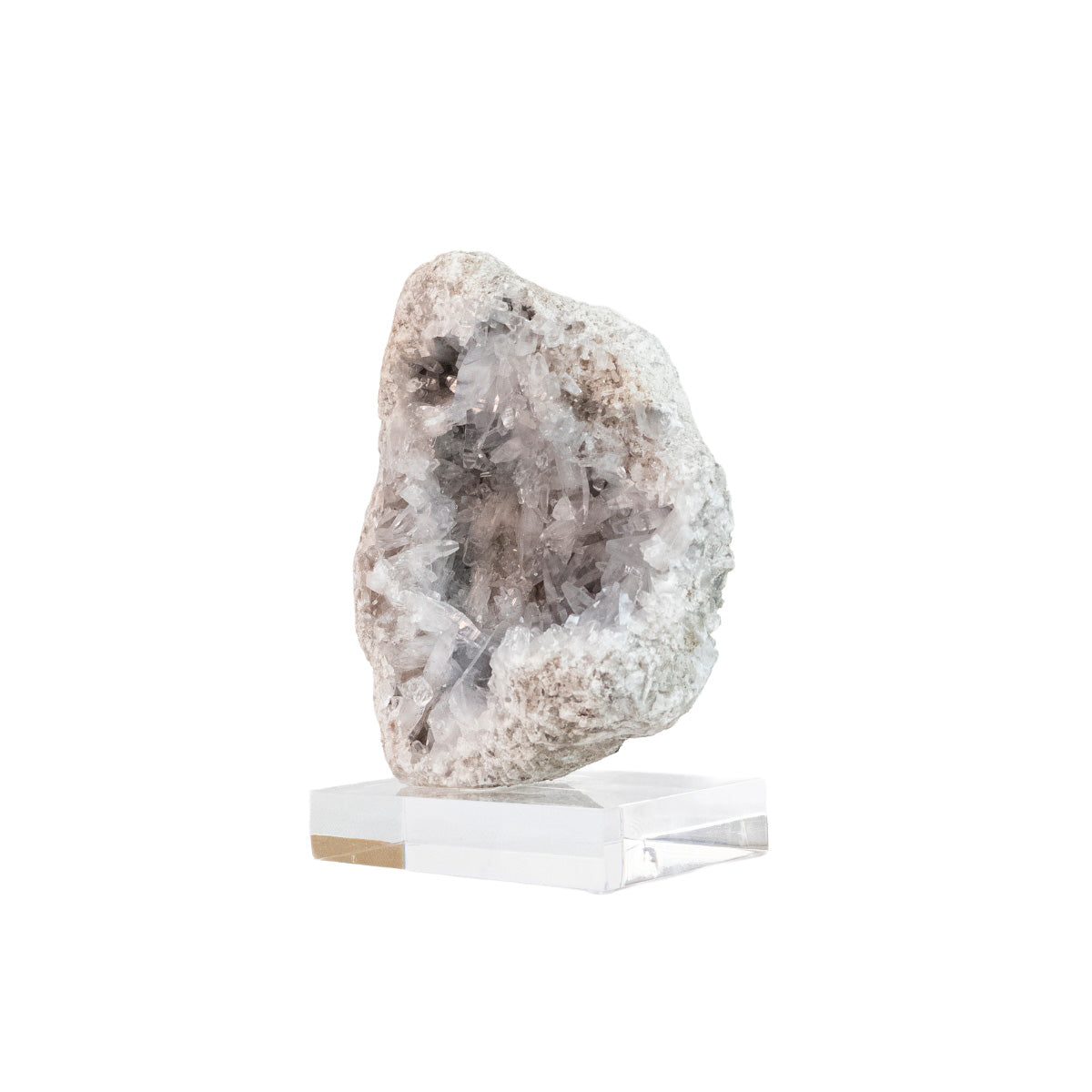 Drusa de Celestita Natural na Base Acrílica 1,870 kg