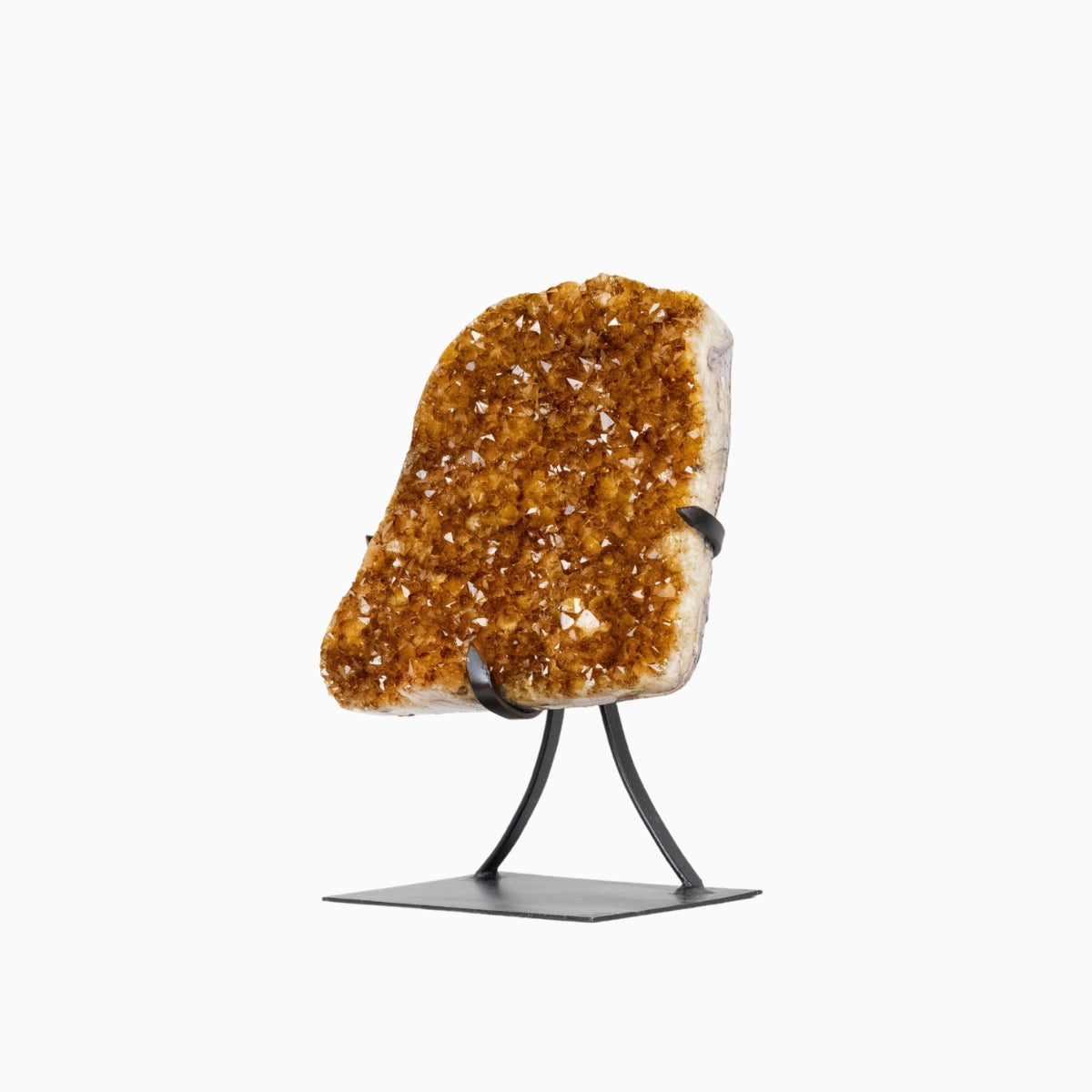 Drusa de Citrino Extra na Base Metal Preto 7,450 kg