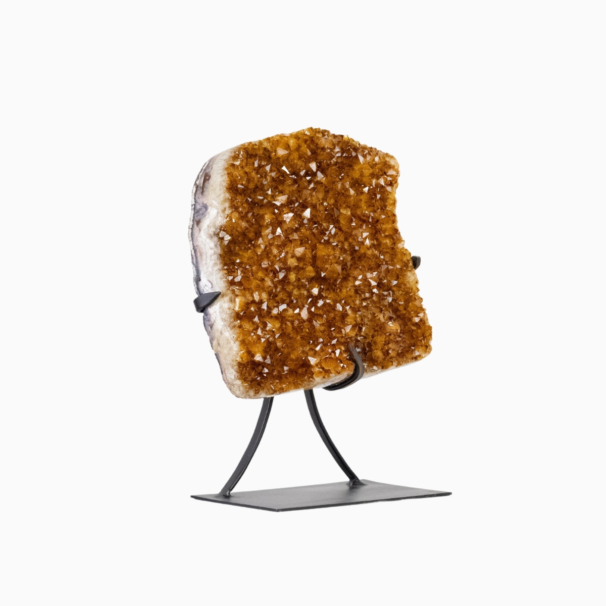 Drusa de Citrino Extra na Base Metal Preto 7,450 kg