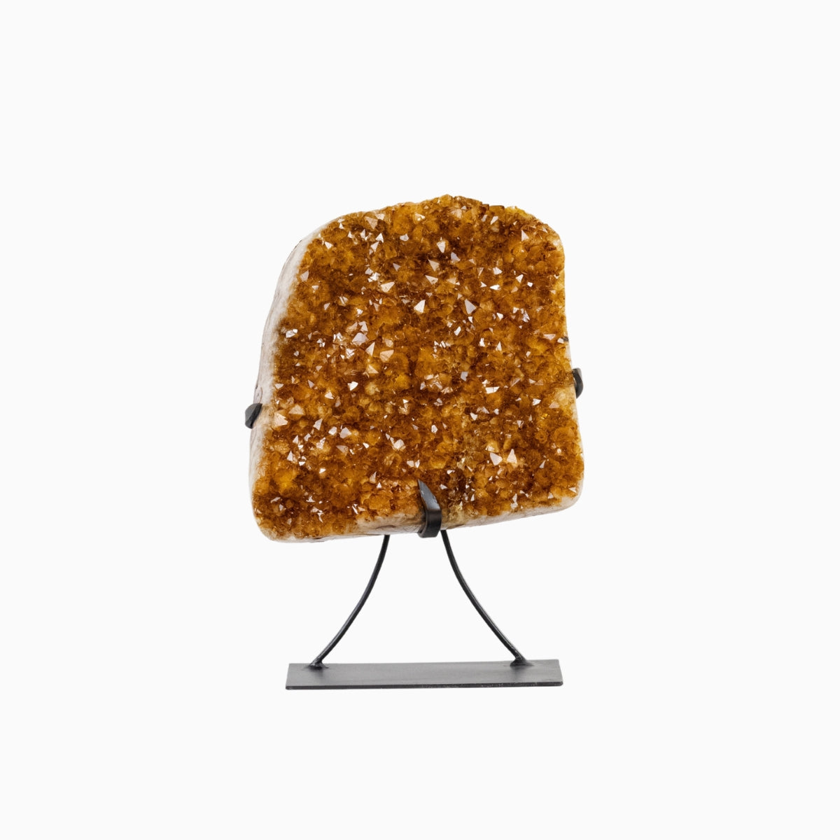 Drusa de Citrino Extra na Base Metal Preto 7,450 kg