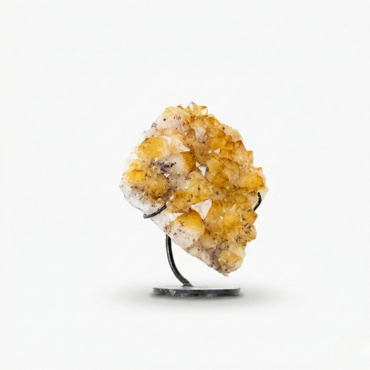 Drusa Citrino na Base Metal Preto 1,493 kg