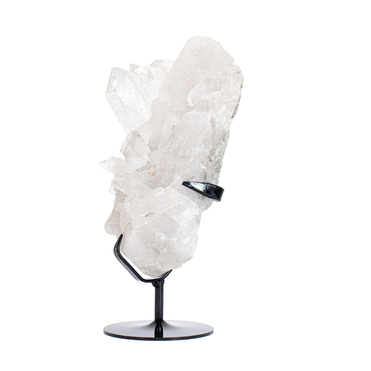 Drusa de Cristal de Quartzo Lemuriano na Base Metal 2,333 kg