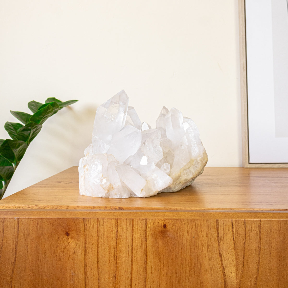 Drusa de Cristal de Quartzo com Inscrições Lemuriana e Auto-Curado 6,817 kg