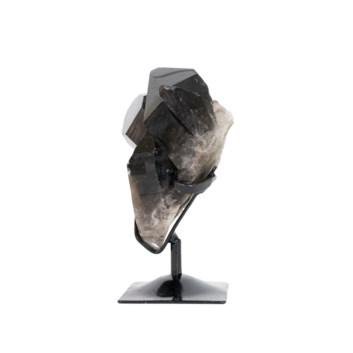 Drusa de Quartzo Fumê Morion Extra na Base Metal 1,145 kg