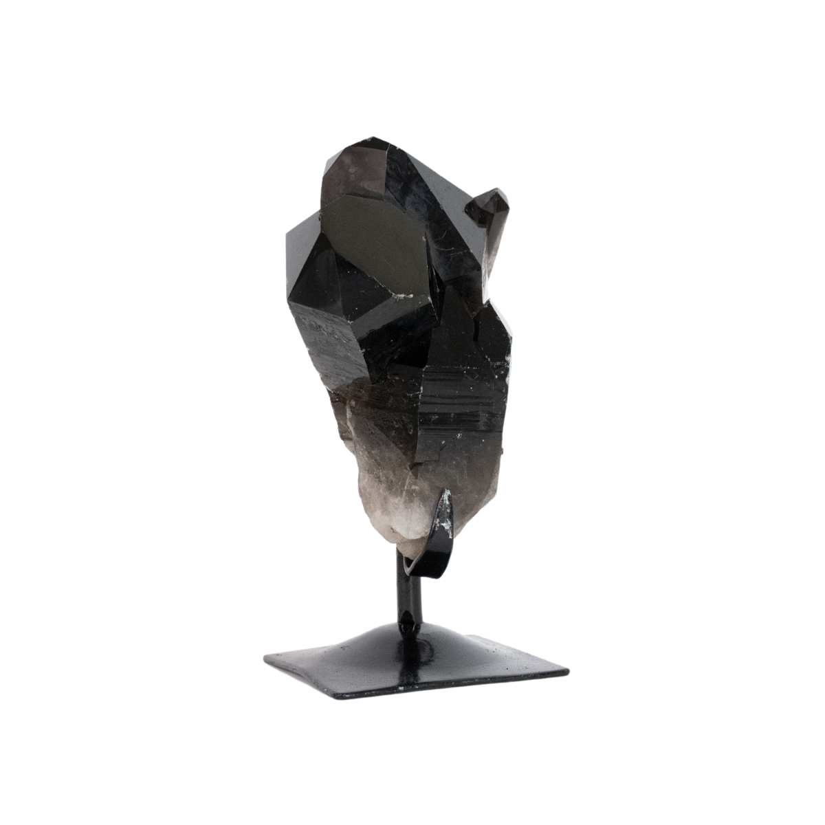 Drusa de Quartzo Fumê Morion Extra na Base Metal 1,145 kg