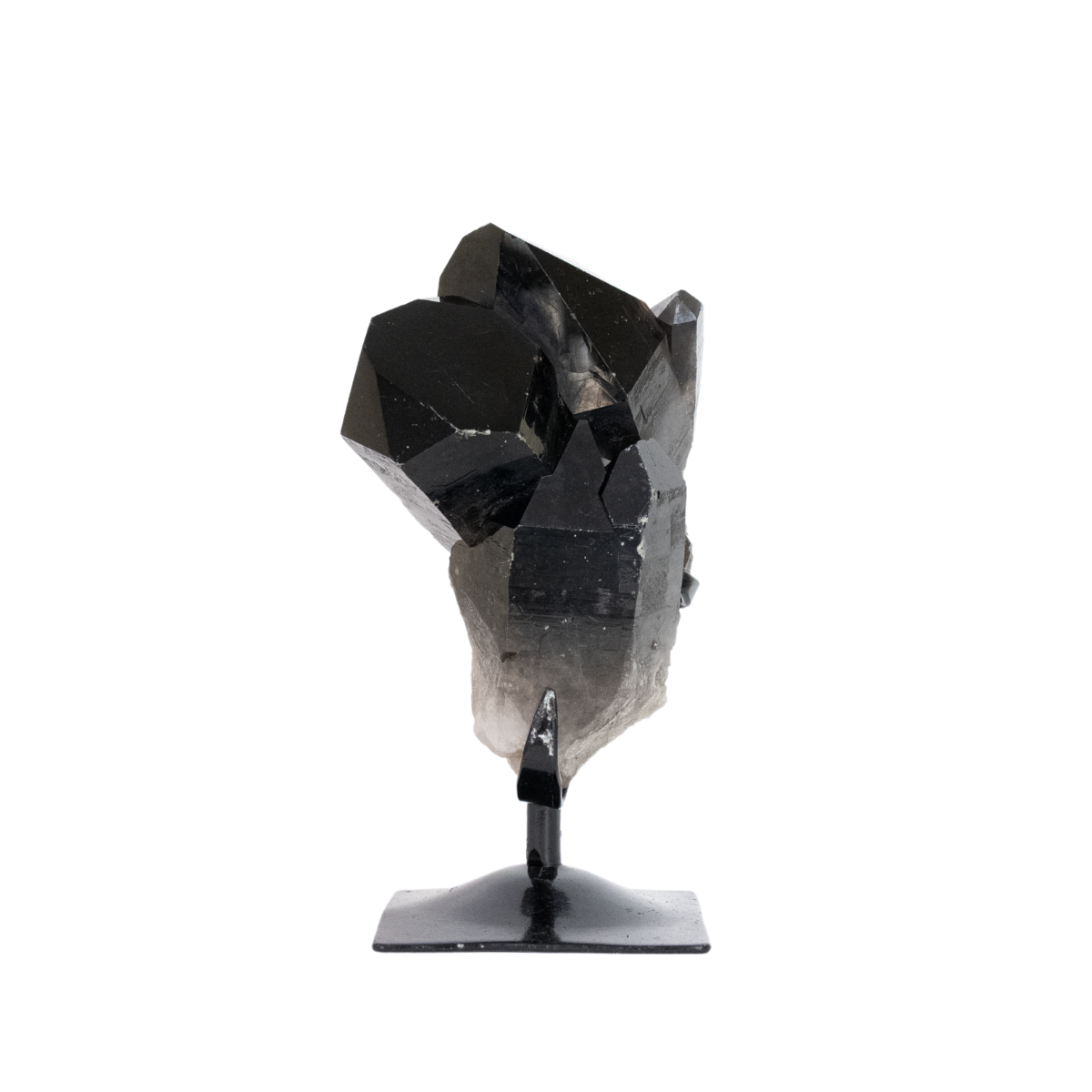 Drusa de Quartzo Fumê Morion Extra na Base Metal 1,145 kg