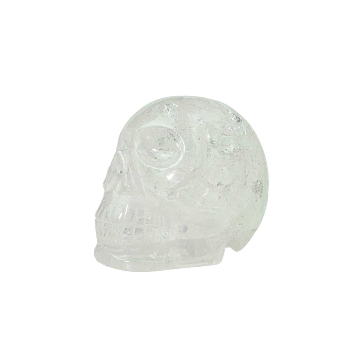 Escultura Crânio Cristal de Quartzo 1,887 kg