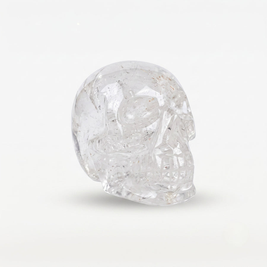 Escultura Crânio Cristal de Quartzo 1,887 kg