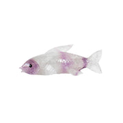 Escultura Peixe (Carpa) esculpido na pedra Ametista 485 gramas