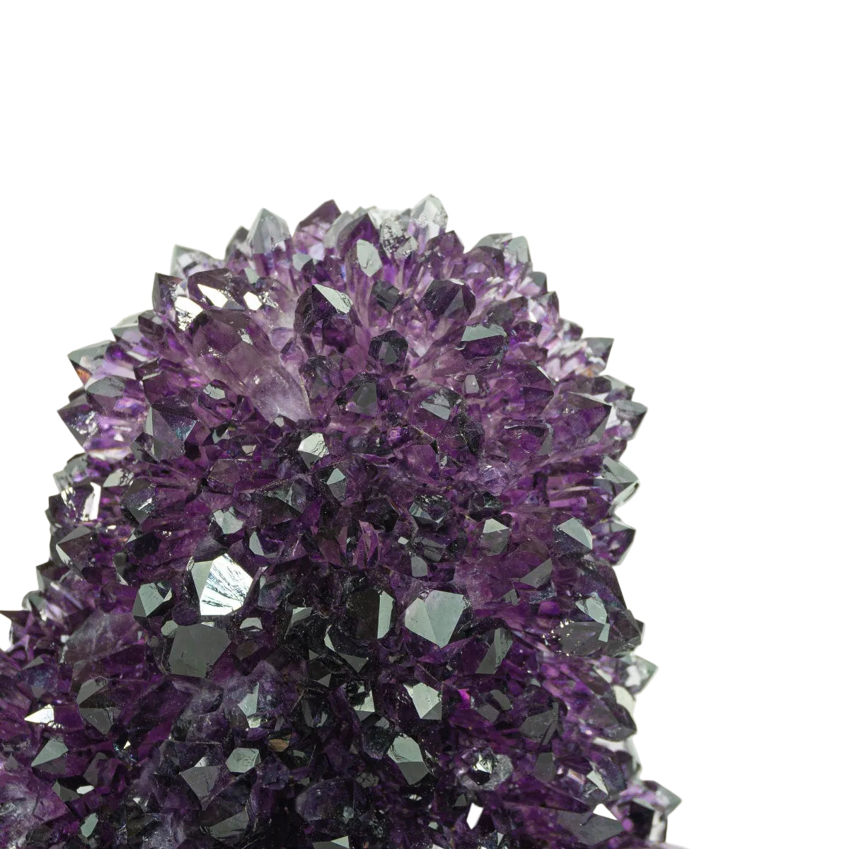 Flor Drusa de Ametista Estalactite Uruguaia Extra Base Acrílica 1,787 kg (rara)