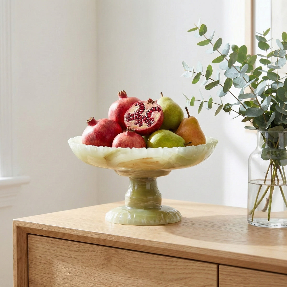 Fruteira de Ônix Verde Natural