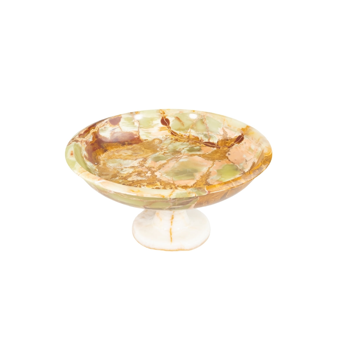 Fruteira de Ônix Verde Natural 2,924 kg