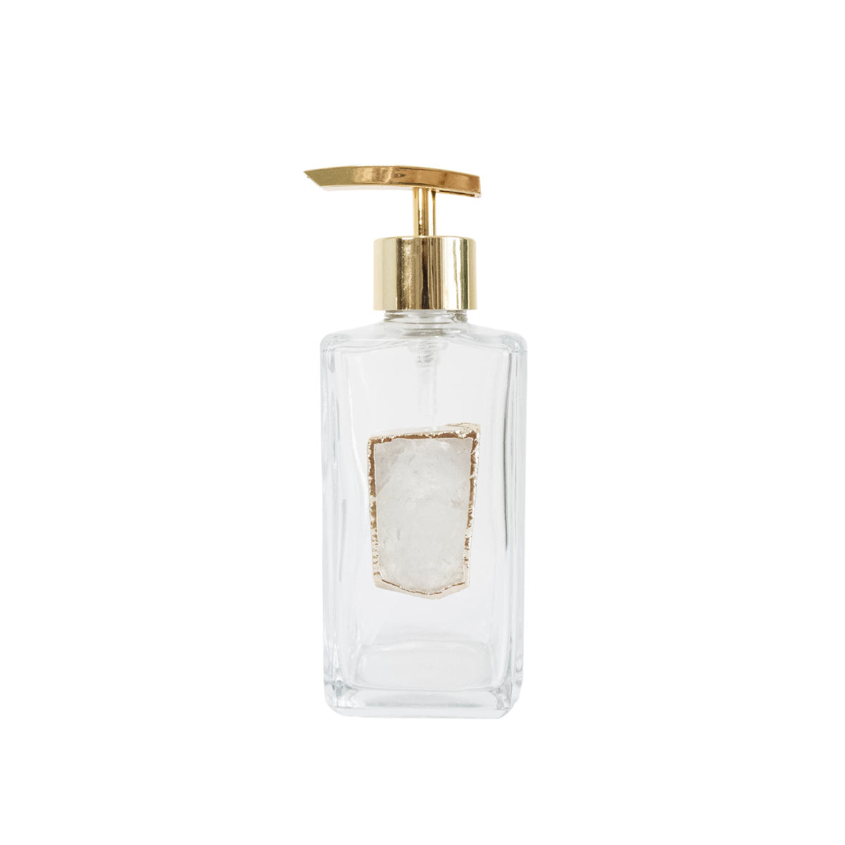 Kit Lavabo - Chapa Cristal de Quartzo Banho Ouro Conjunto Para Banheiro
