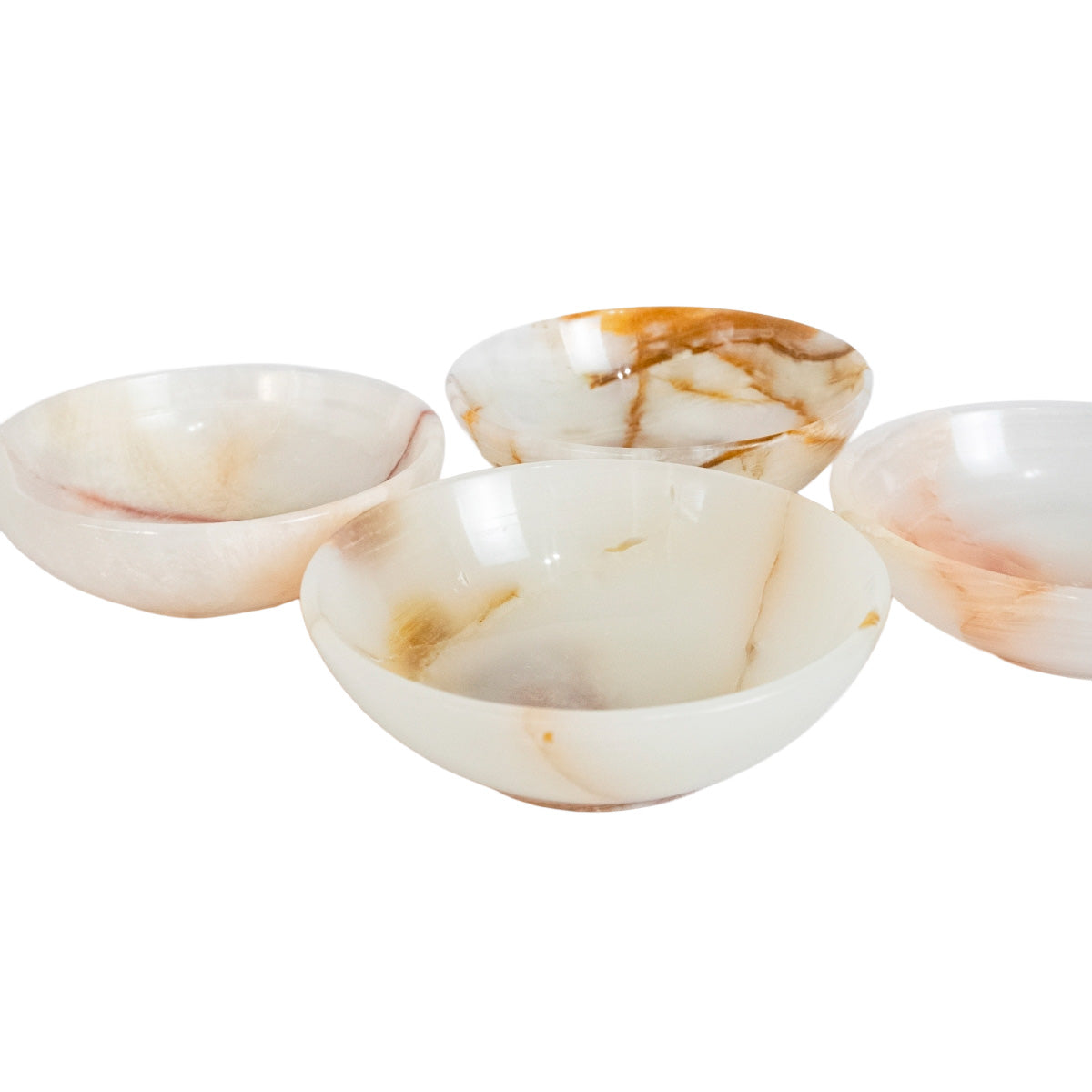 Kit 4 Bowls de Ônix Paquistanês Natural