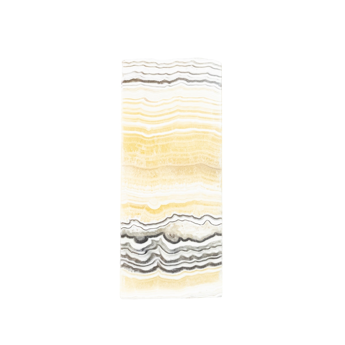 Luminária Ônix Zebra Multicolorido Polido Retangular