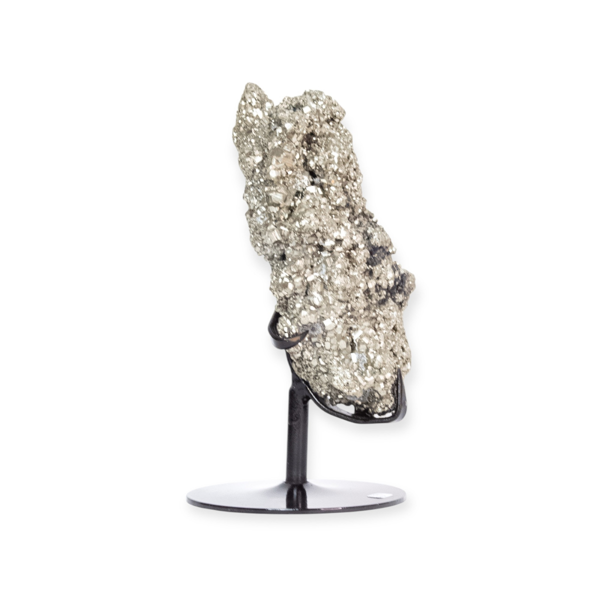 Pedra Pirita Na Base De Metal Preto 1,420 Kg