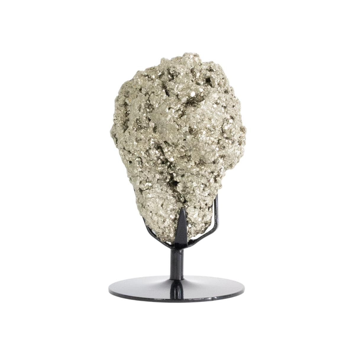 Pedra Pirita Na Base De Metal Preto 2,080 Kg