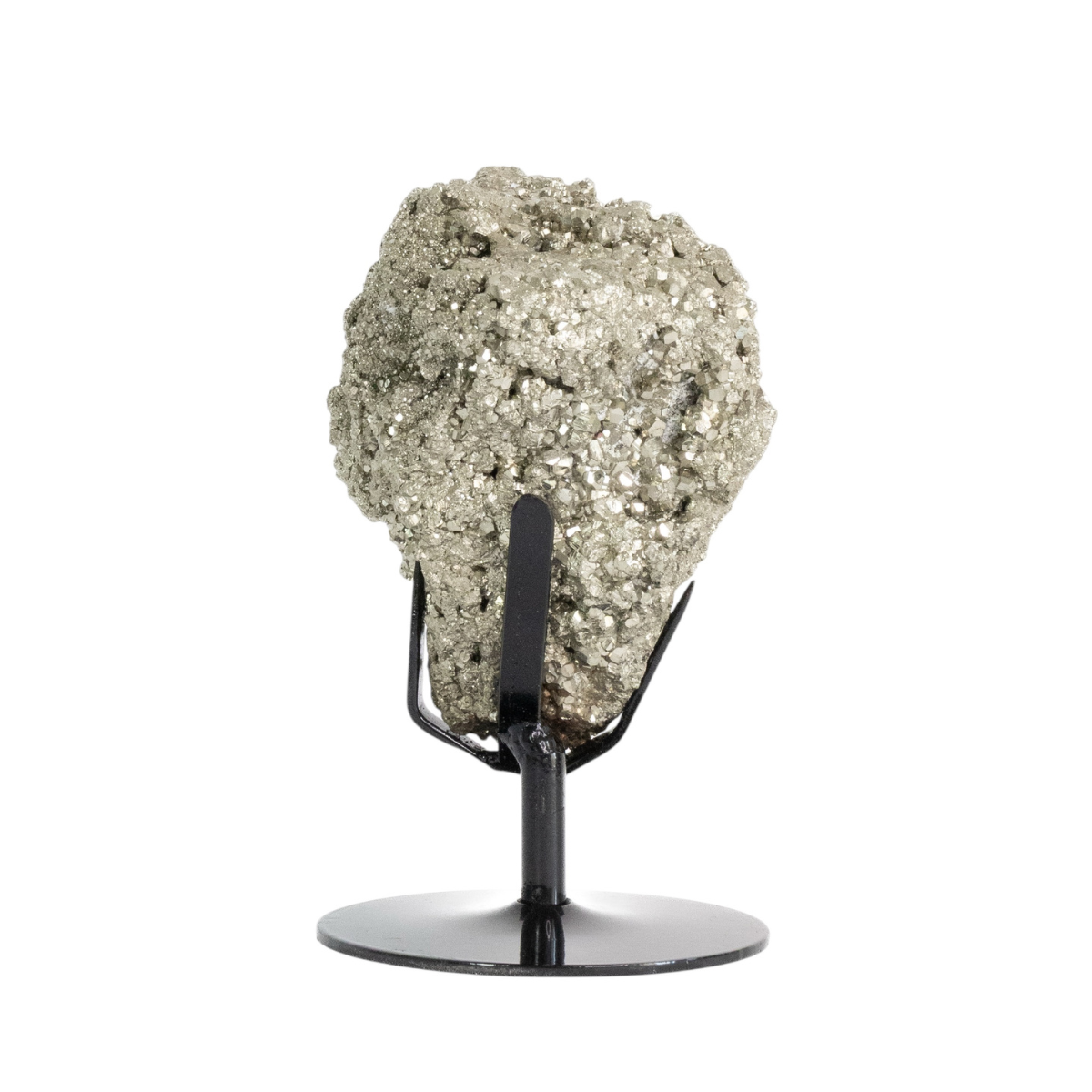 Pedra Pirita Na Base De Metal Preto 2,080 Kg