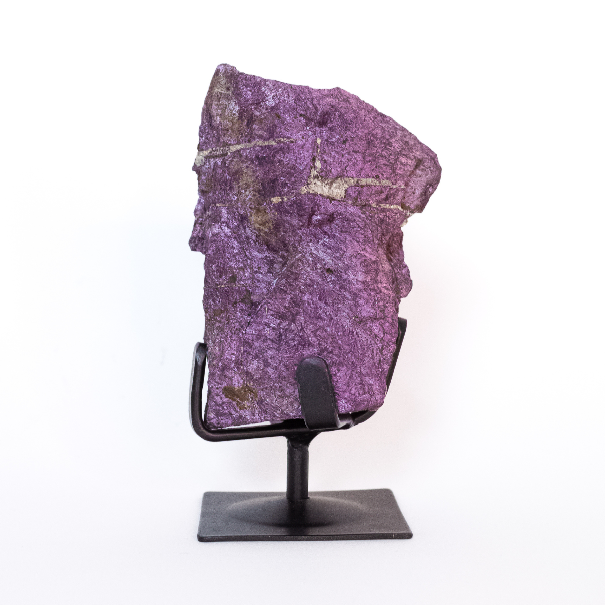 Pedra Purpurita na Base de Metal 725 gramas
