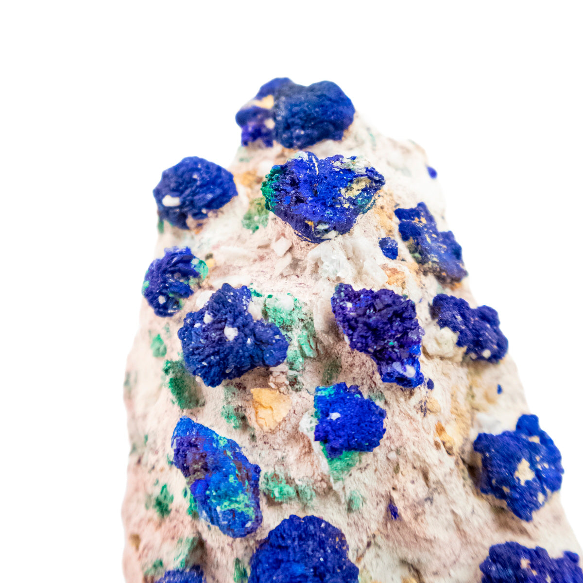 Pedra Azurita Extra na Matriz ( Importada ) na Base Acrílica 260 gramas